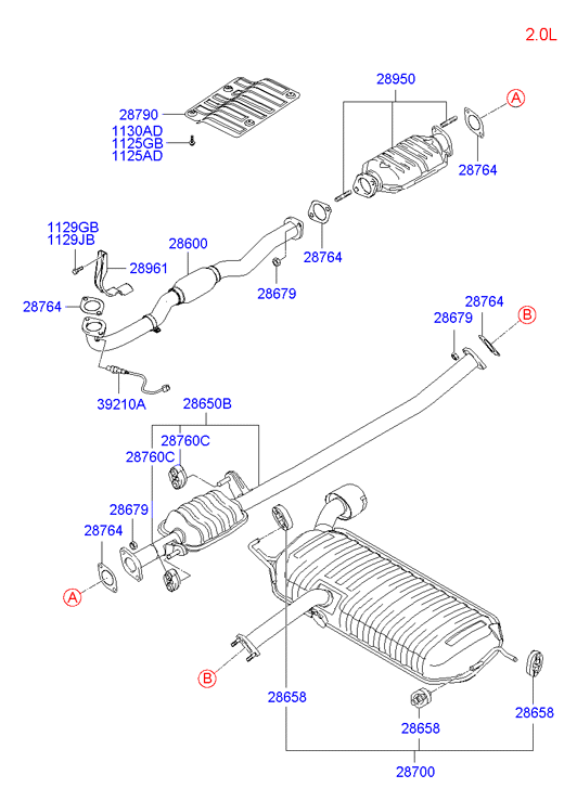 KIA 3921023750 - Lambda andur parts5.com