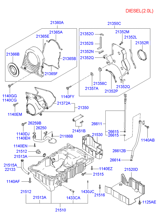 Hyundai 21512-23000 - Závitová zátka, olejová vana parts5.com