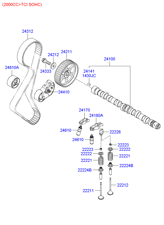 Buessing 24312-38010 - Ангренажен ремък parts5.com