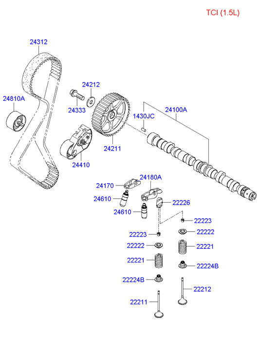 NISSAN 2431223002 - Timing Belt parts5.com