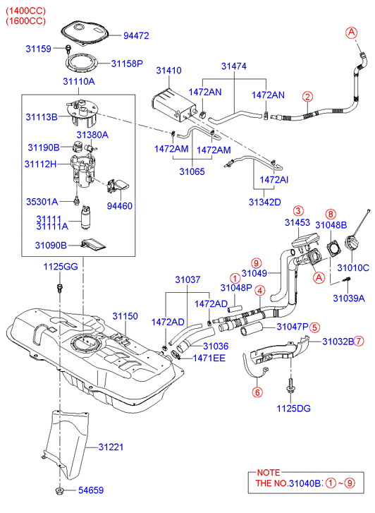 Buessing 31111 25000 - Kütusepump parts5.com