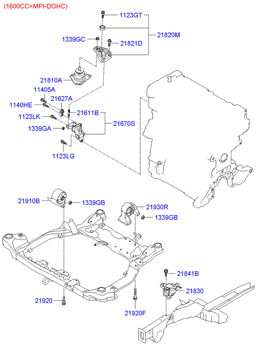 KIA 1339610001 - Nut, exhaust manifold parts5.com