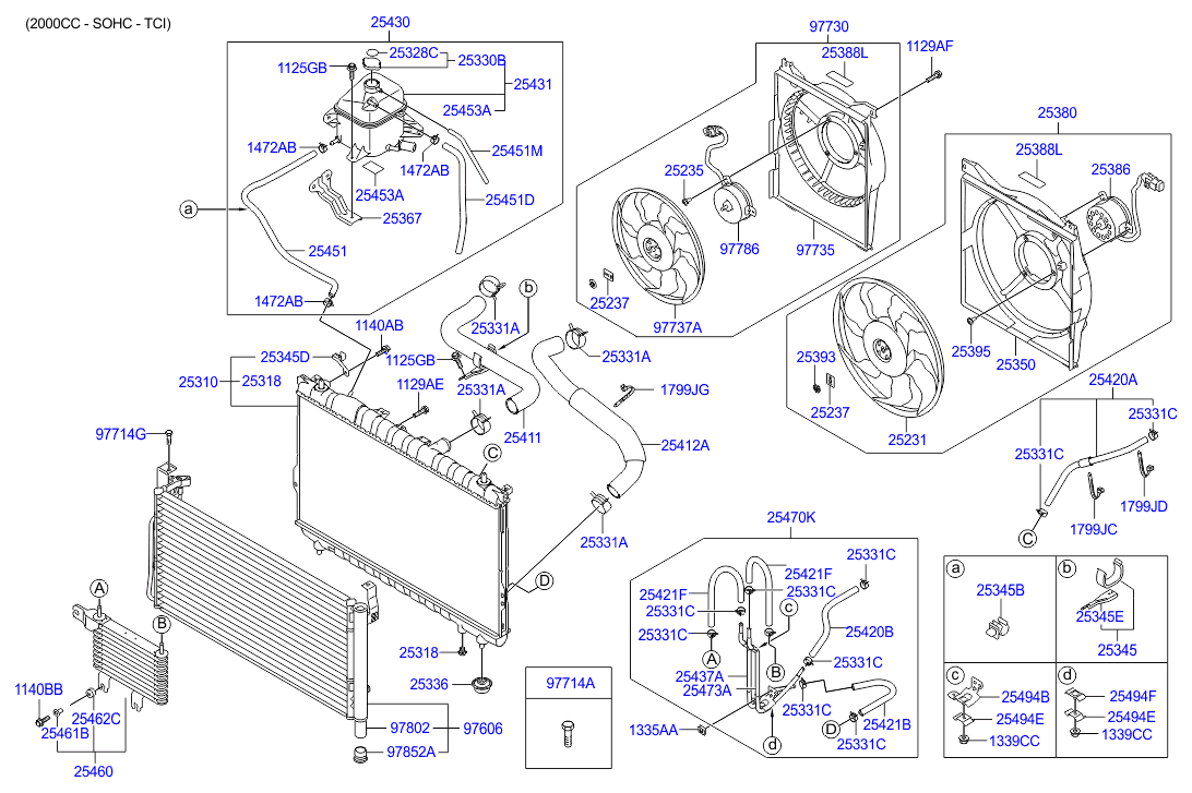 Hyundai 25310-3A100 - Радиатор, охлаждение двигателя parts5.com