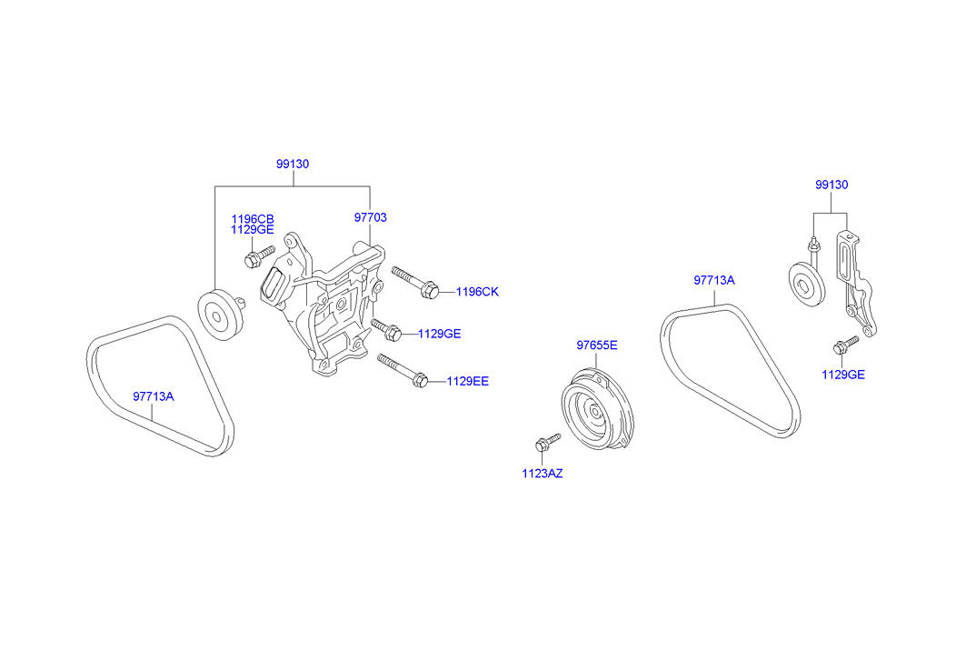 Hyundai HJ820003 - Ékszíj parts5.com