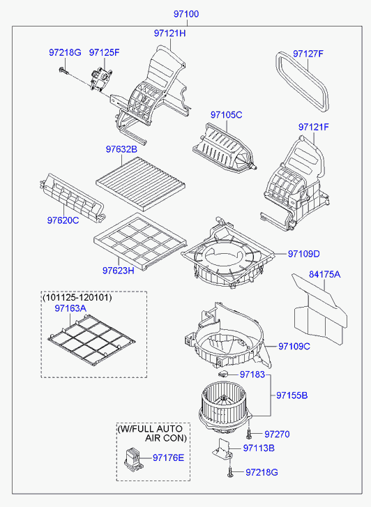 Hyundai 971330C000 - Filter, interior air parts5.com