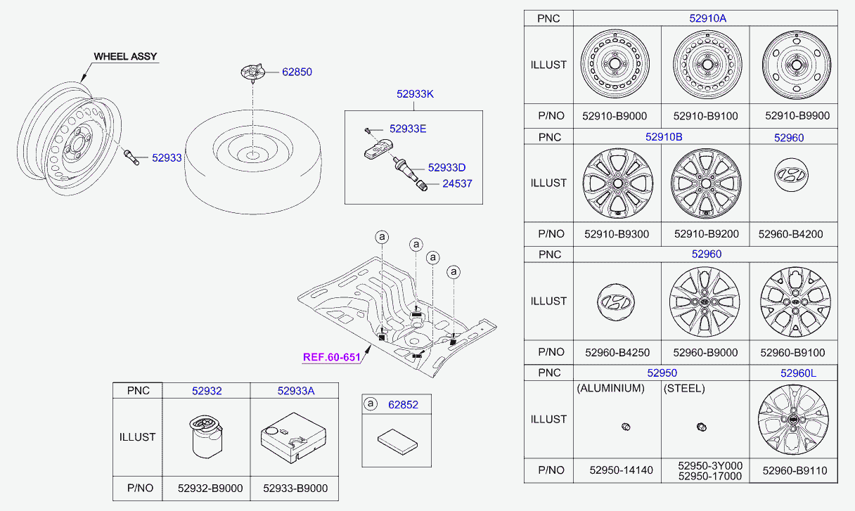 Hyundai 52933B2100 - Czujnik w kole, system kontroli ciśnienia w ogumieniu parts5.com