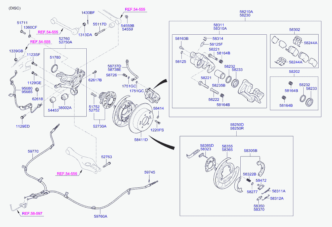 Hyundai 584112H300 - Brake Disc parts5.com