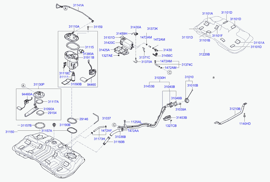 KIA 3111109000 - Горивна помпа parts5.com