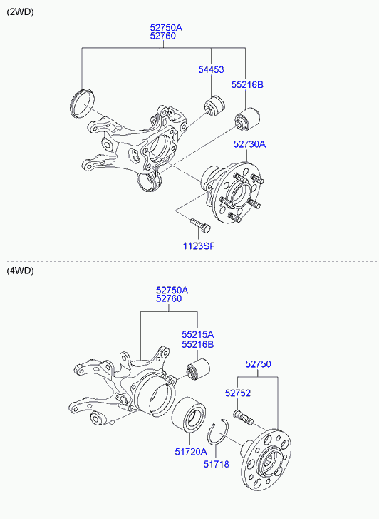 KIA 51720-2J001 - Set rulment roata parts5.com