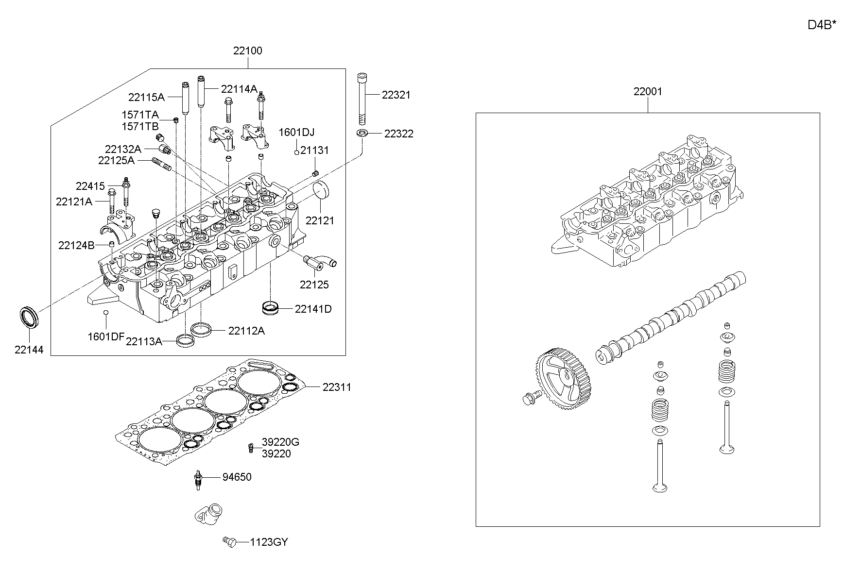 Hyundai 22144-35000 - Simering, ax cu came parts5.com