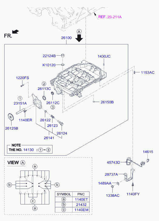 Hyundai 1220306167K - Bolt, brake disc parts5.com