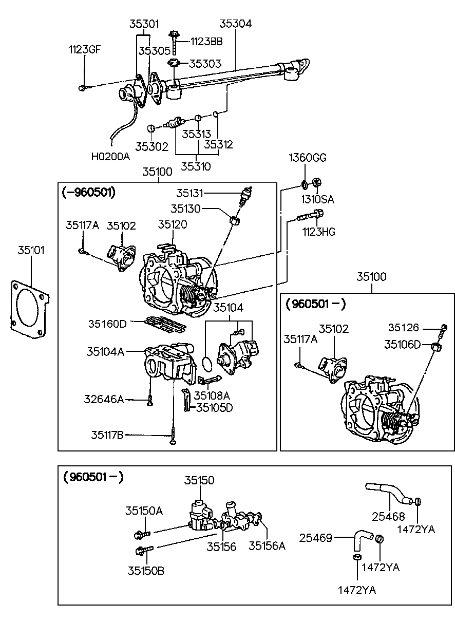 Hyundai 3530232800 - Joint d'étanchéité, collecteur d'admission parts5.com