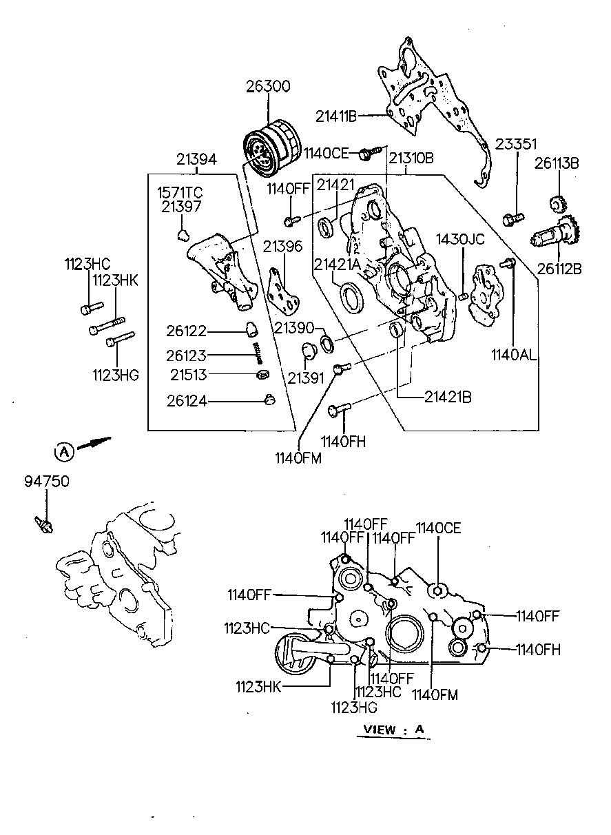 KIA (DYK) 26300-35056 - Filter assy - engine oil parts5.com