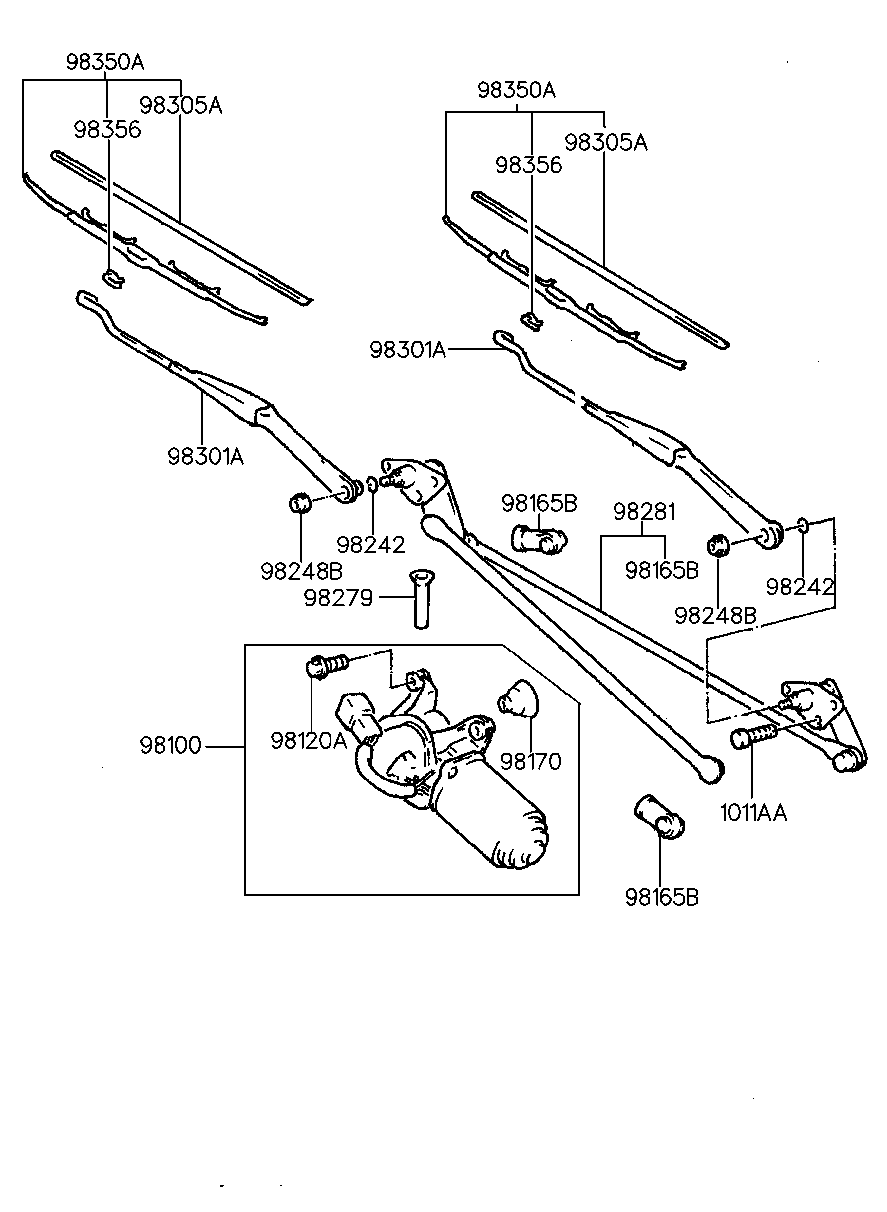 Hyundai 9835034000 - Stieracia liżta parts5.com