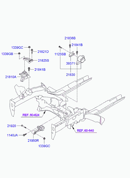 Hyundai 1339610007K - Nakrętka, kolektor wydechowy parts5.com