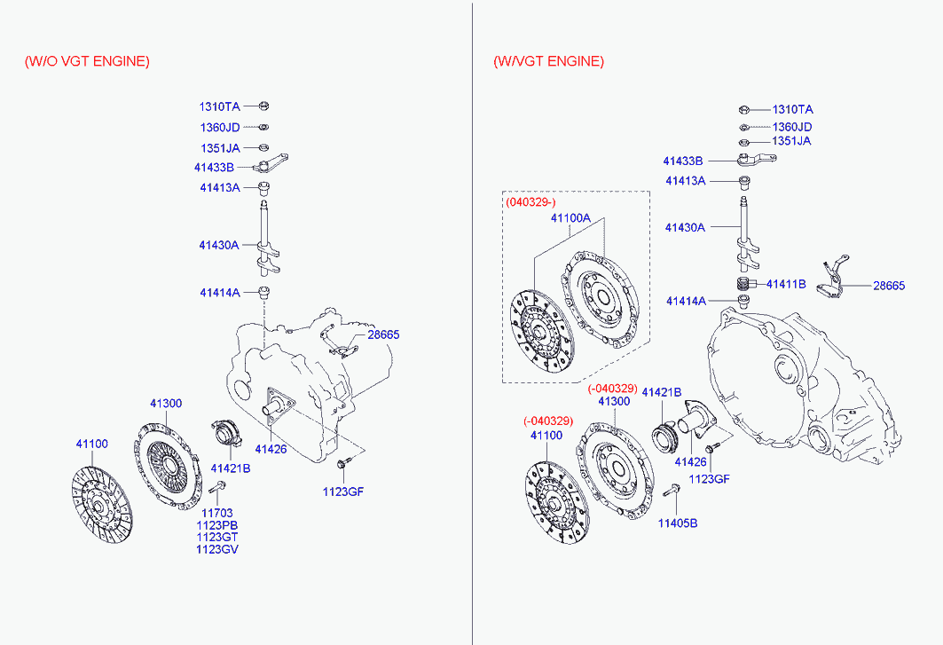 Hyundai 41421-39260 - Clutch Release Bearing parts5.com