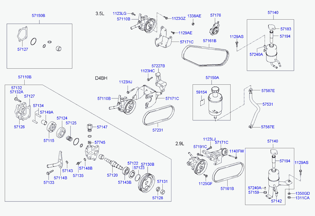 KIA 57161-H1500 - Ozubený klinový remeň parts5.com