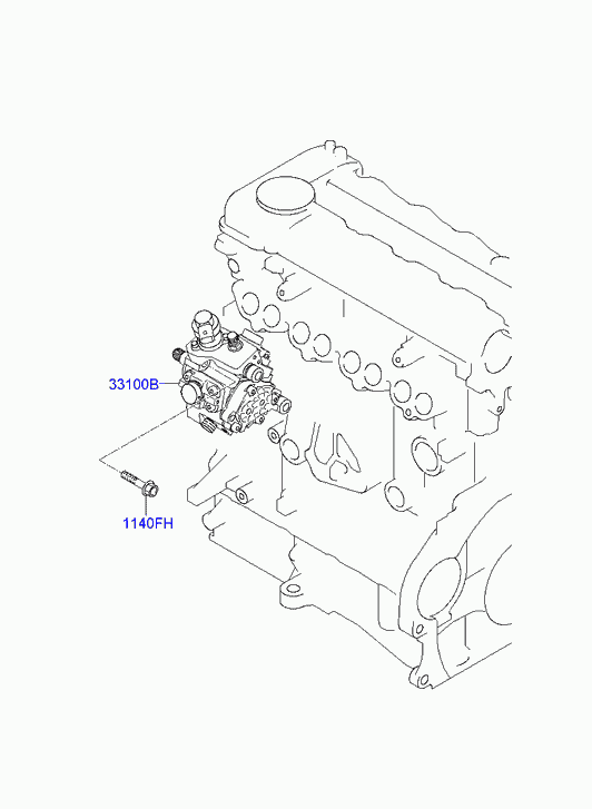 Hyundai 33100 2A410 - High Pressure Injection Pump parts5.com