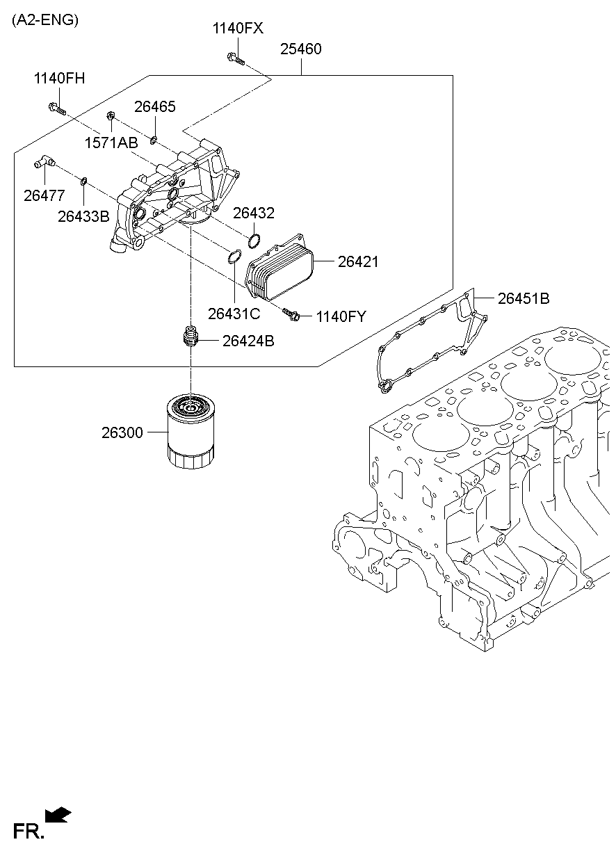 KIA 26310-4A010 - Öljynsuodatin parts5.com