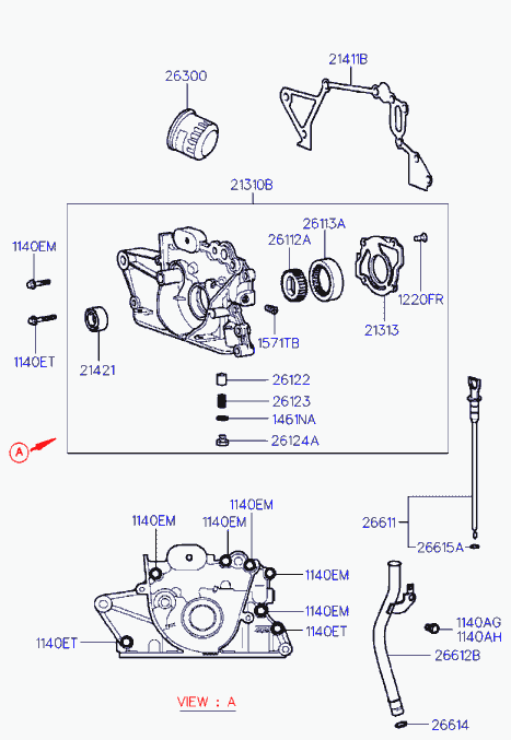 Hyundai 26300-02500 - Filtru ulei parts5.com