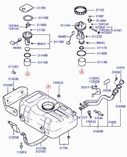 Hyundai 3111902000* - Горивна помпа parts5.com