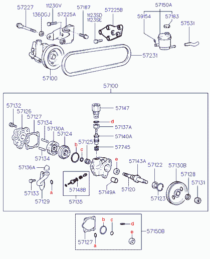 Hyundai 57231 02000 - Kiilrihmad parts5.com