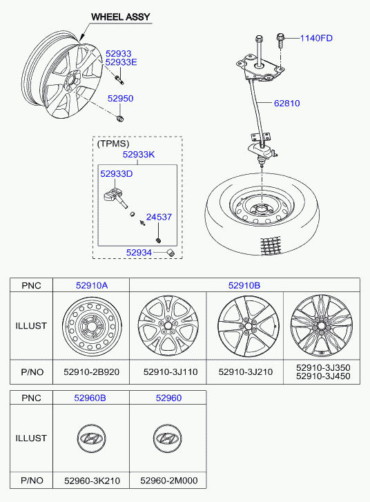 KIA 529333J000 - Senzor, sistem de control al presiunii pneuri parts5.com