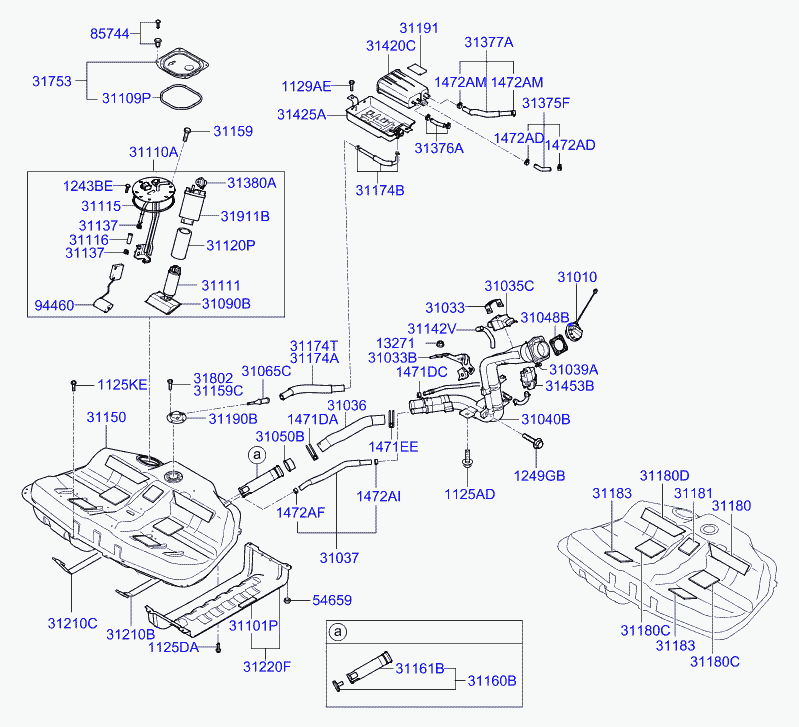 KIA 311113K000 - Горивна помпа parts5.com