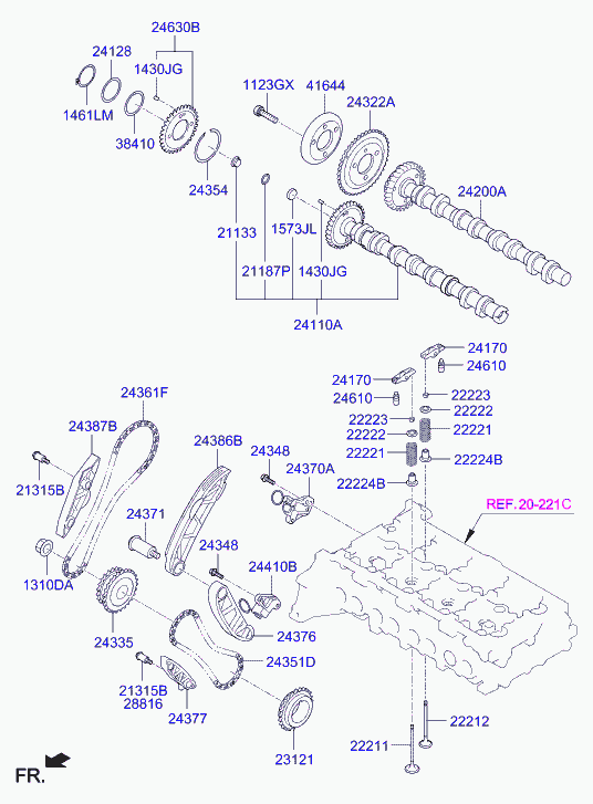 KIA 22224-2F001 - Seal Ring, valve stem parts5.com