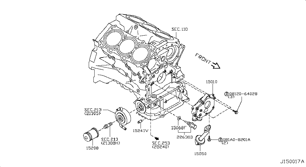 RENAULT 1520865F1A - Φίλτρο λαδιού parts5.com