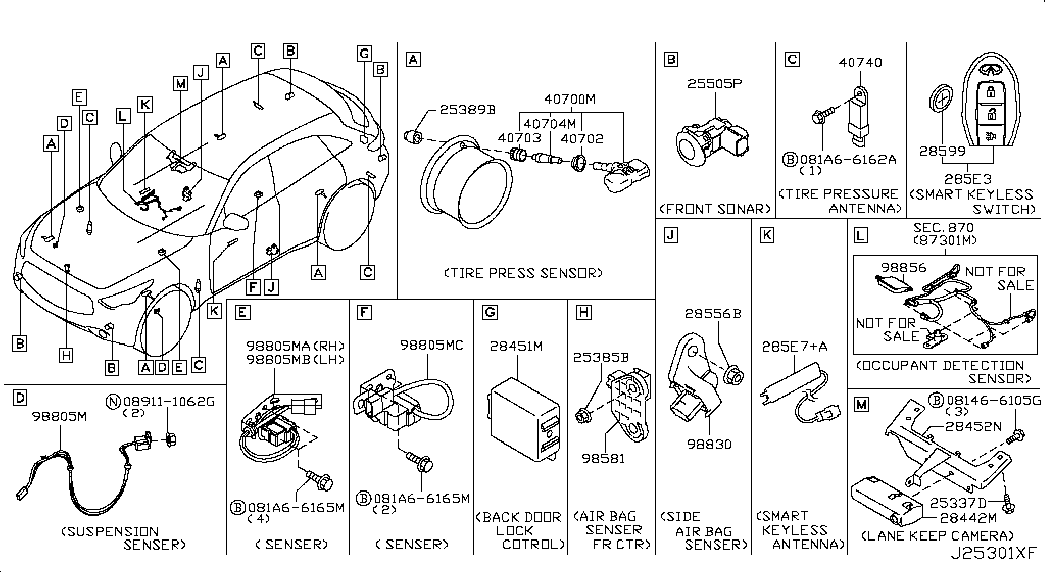 NISSAN 40700JY00C - Wheel Sensor, tyre pressure control system parts5.com