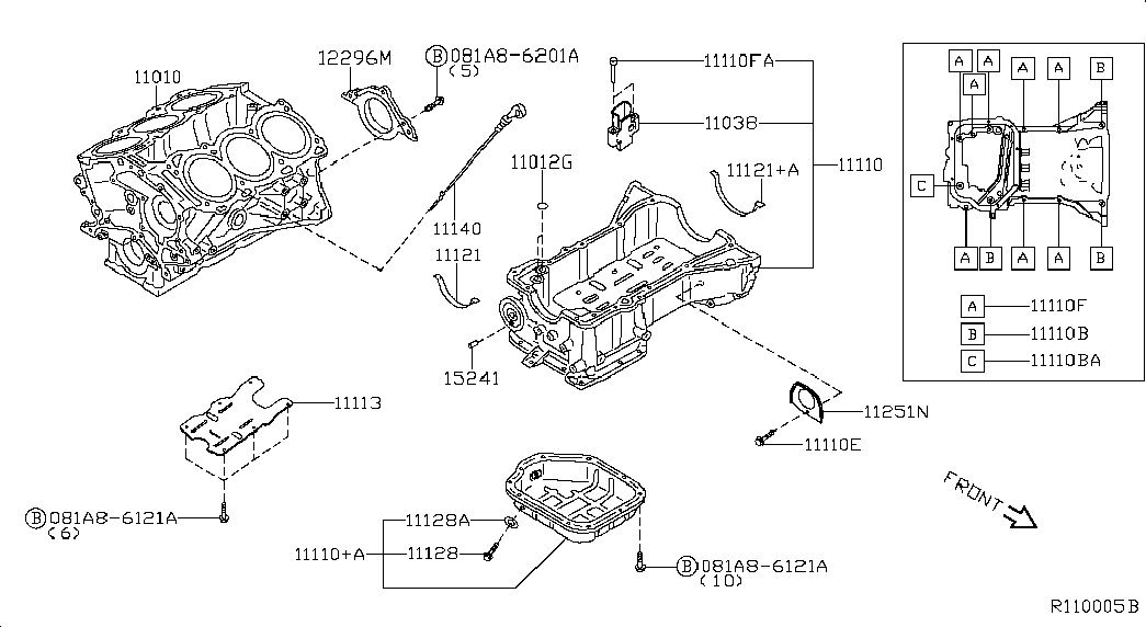 RENAULT 11026-JA00A - Tesniaci krúżok, vypúżżacia skrutka oleja parts5.com