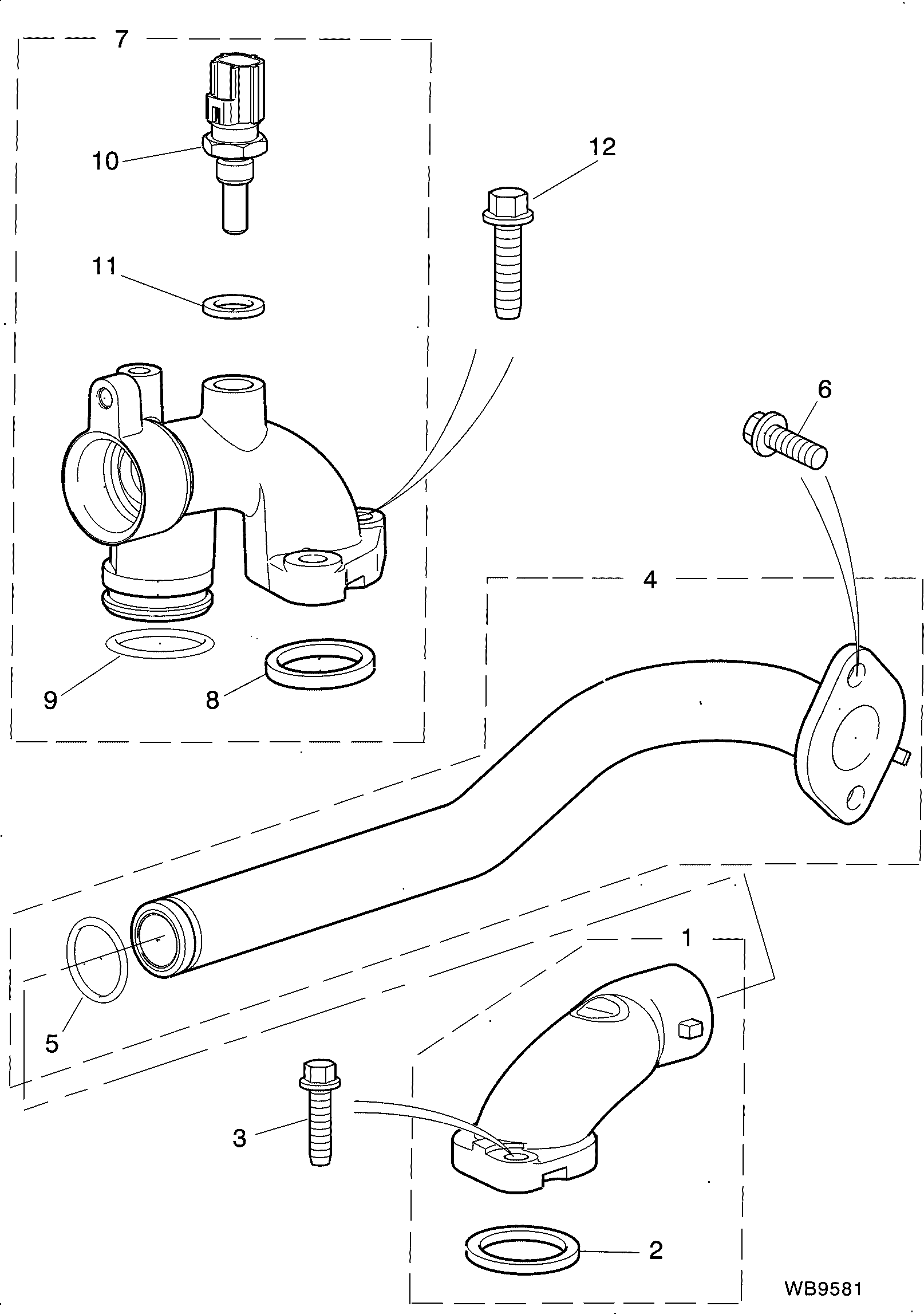 Daimler LNA1600AA - Senzor,temperatura lichid de racire parts5.com