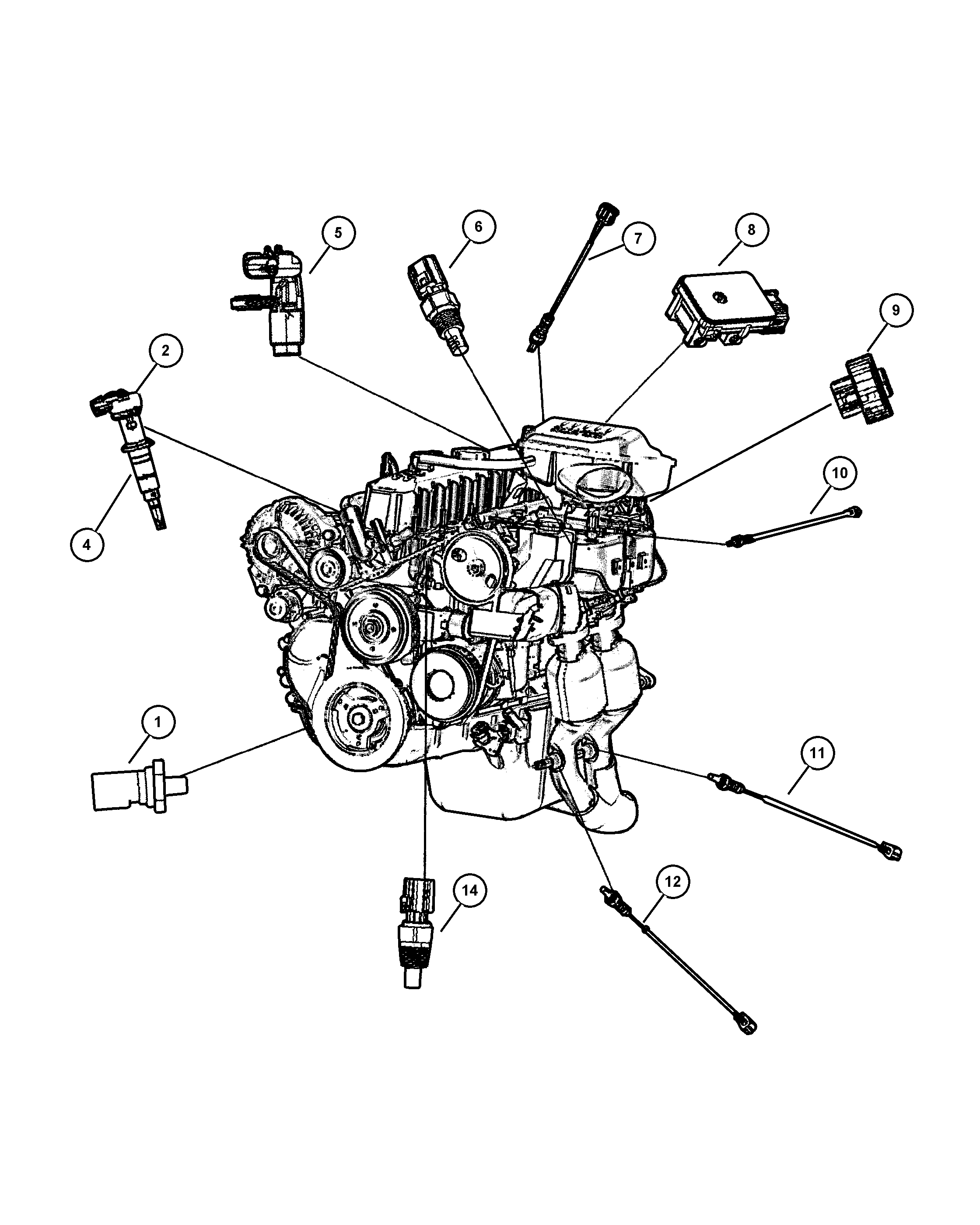 Chrysler 56041 887AA - Lambda Sensor parts5.com