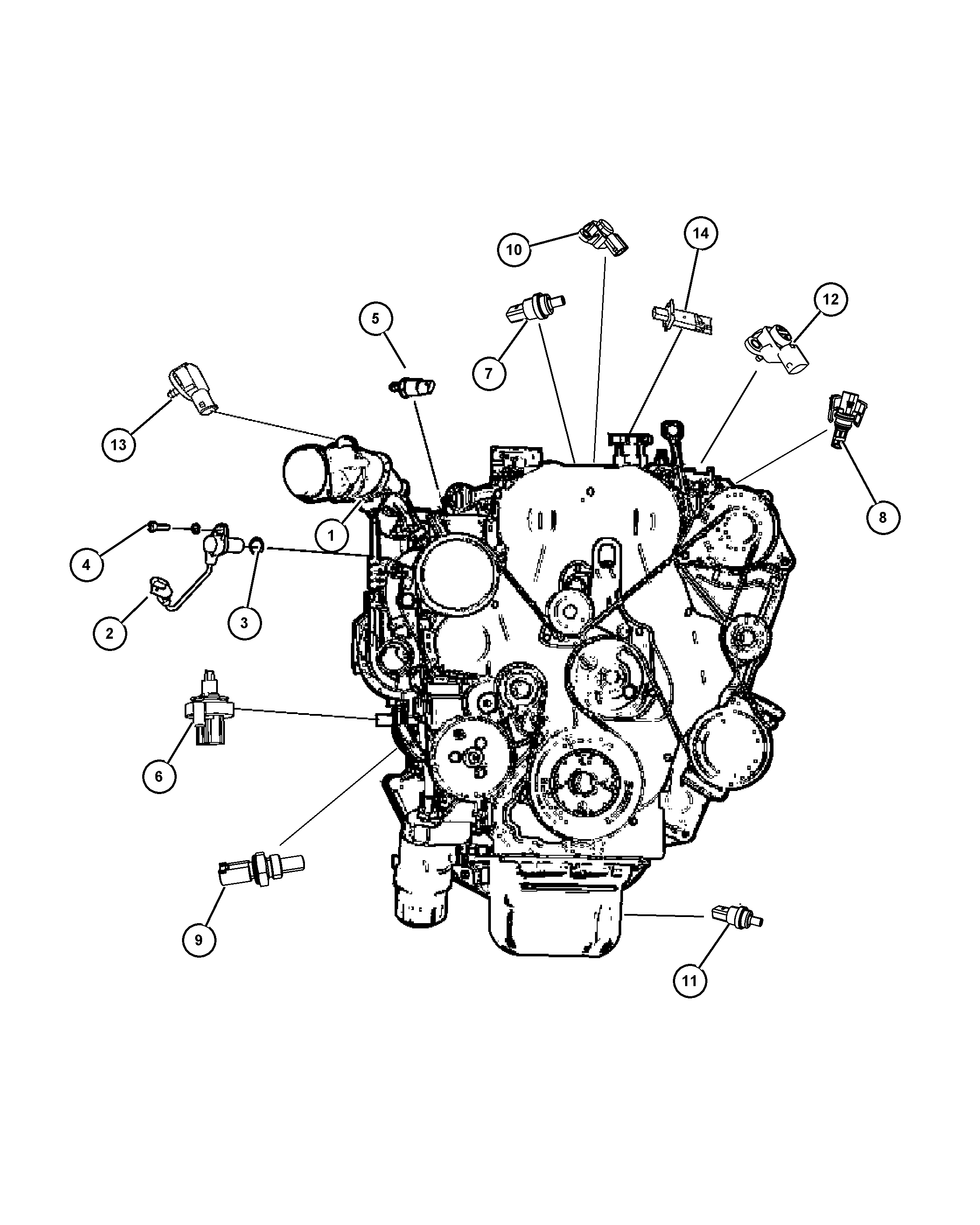 Jeep 68068 747AA - Érzékelő, hűtőfolyadék-hőmérséklet parts5.com