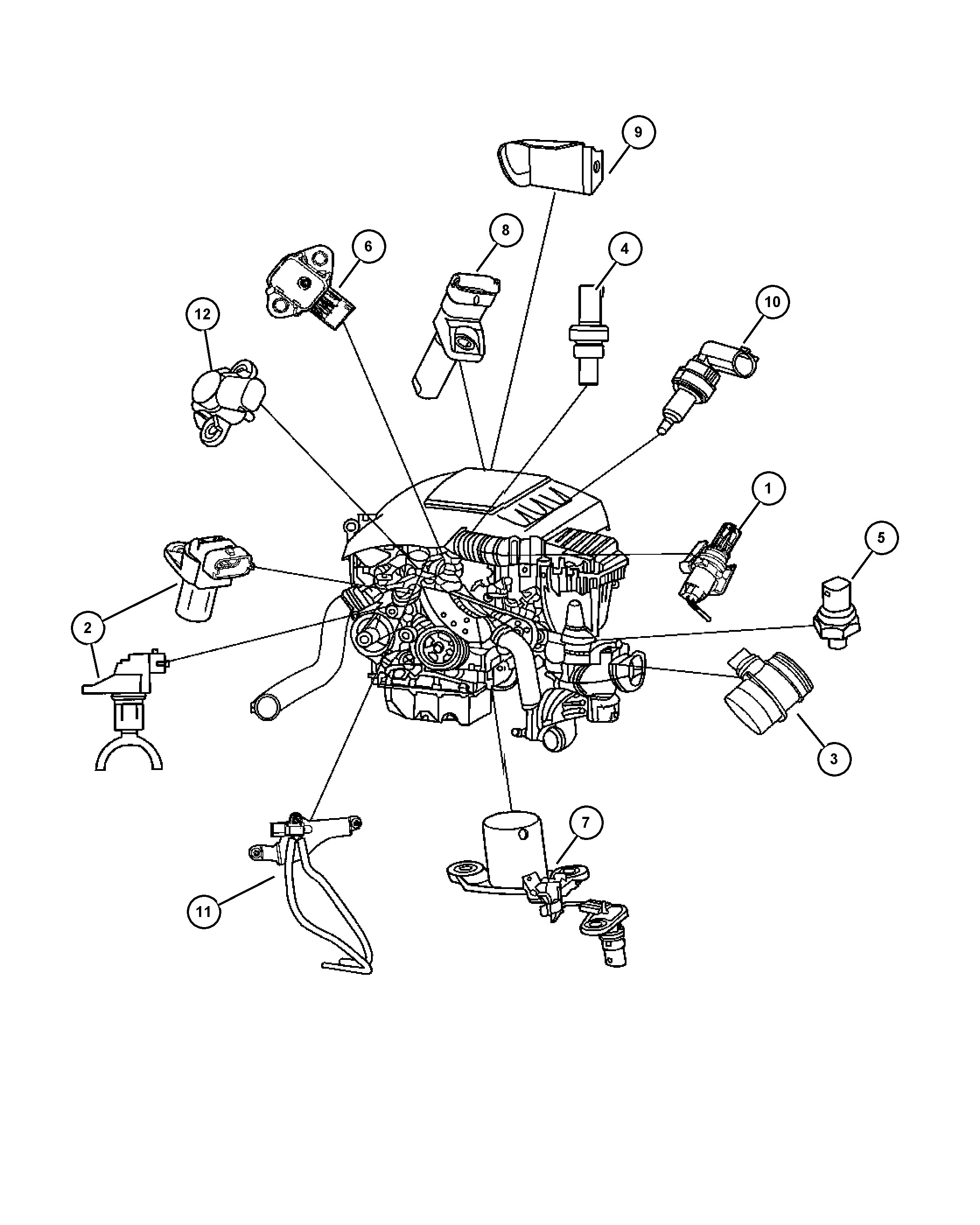 FIAT 5175 764AA - Soğutucu akışkan sıcaklık sensörü parts5.com