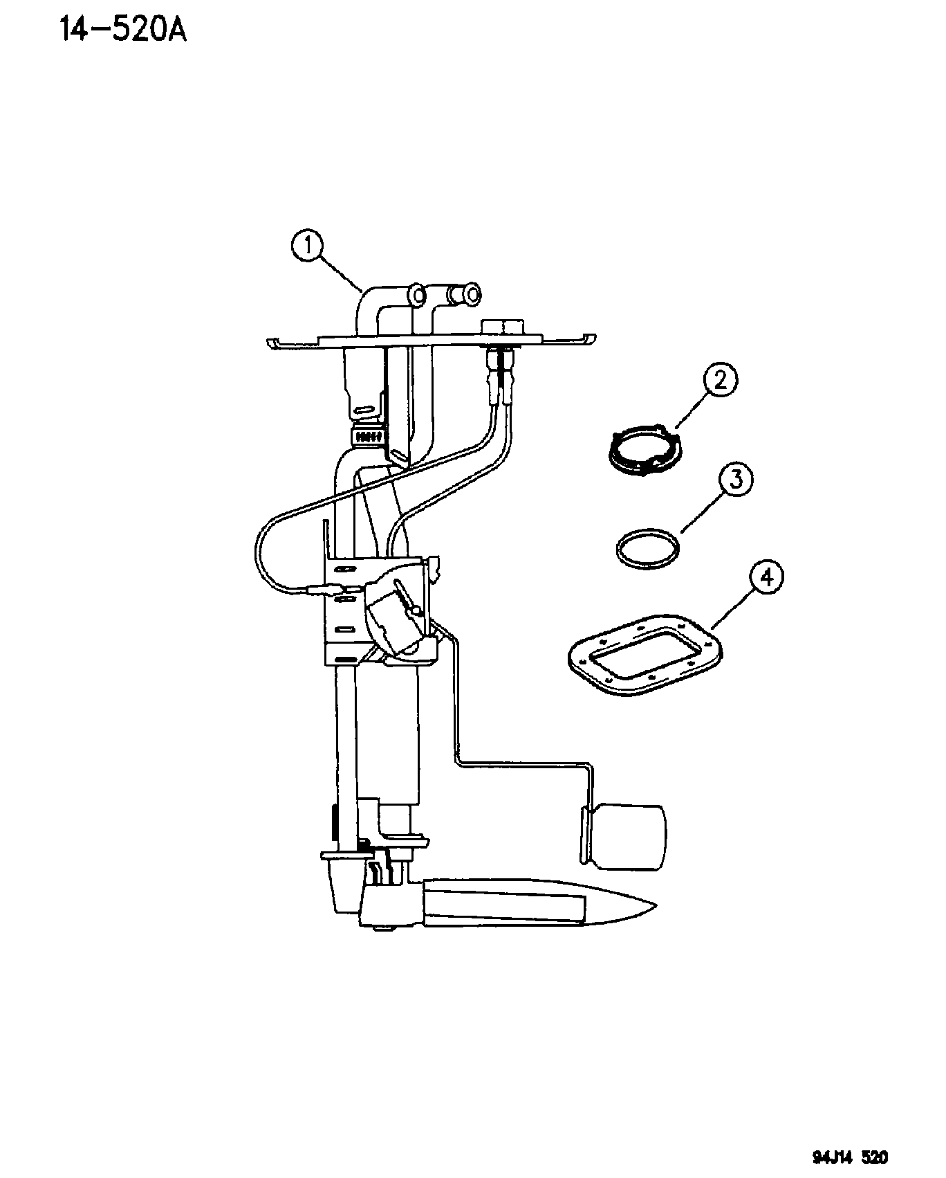 Chrysler 52018390* - Pompa combustibil parts5.com