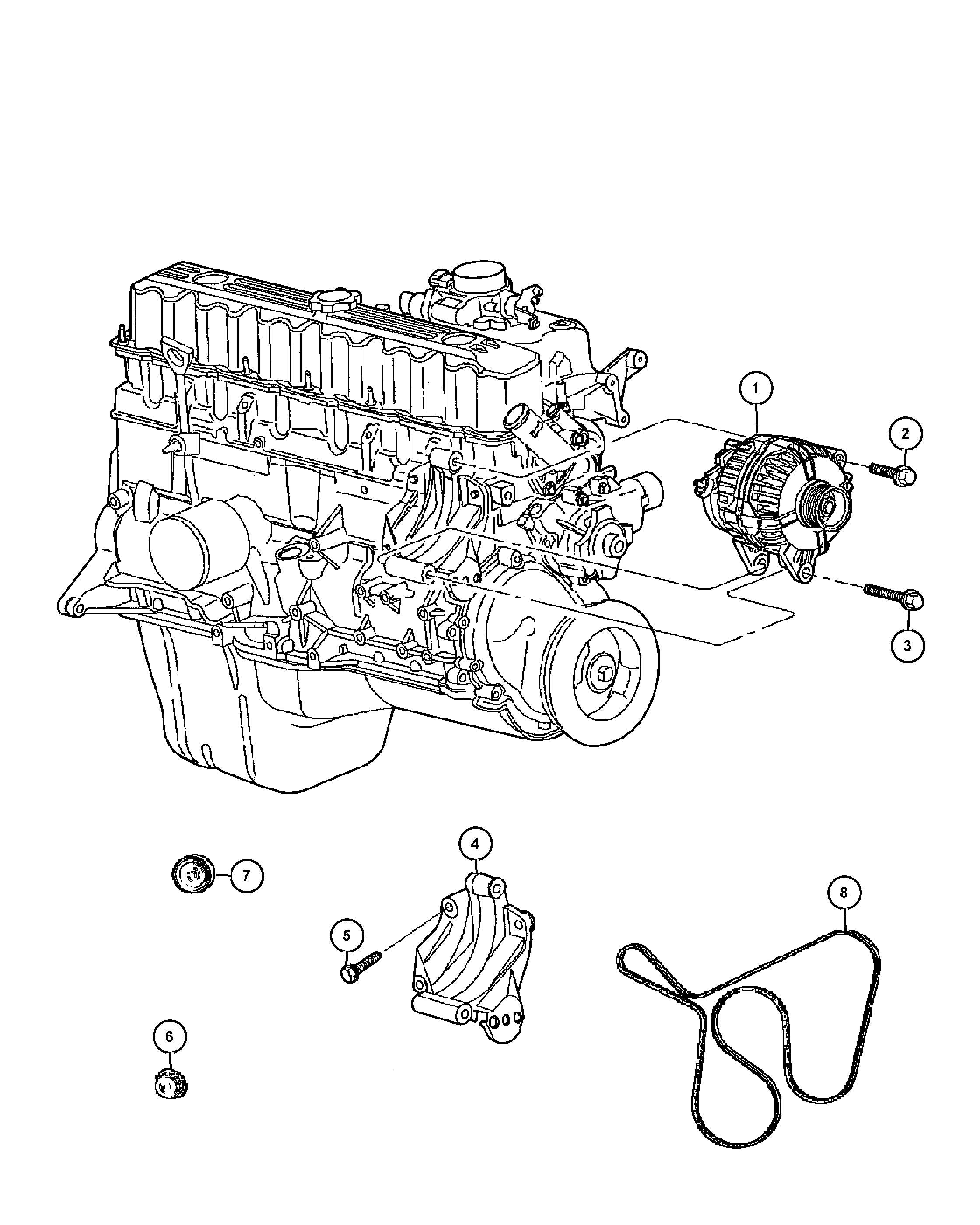 Chrysler 56041 864AB - Generator / Alternator parts5.com