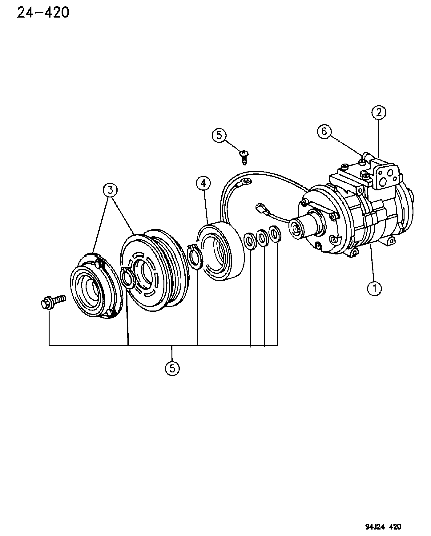 Chrysler 55 036 151 - Kompresor, klima-uređaj parts5.com