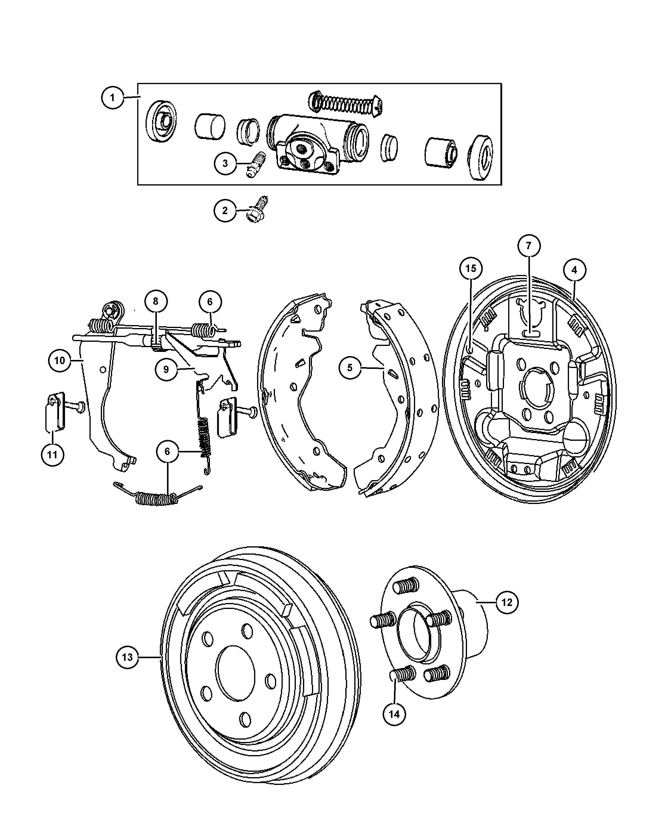 Chrysler 5191 306AA - Set saboti frana parts5.com