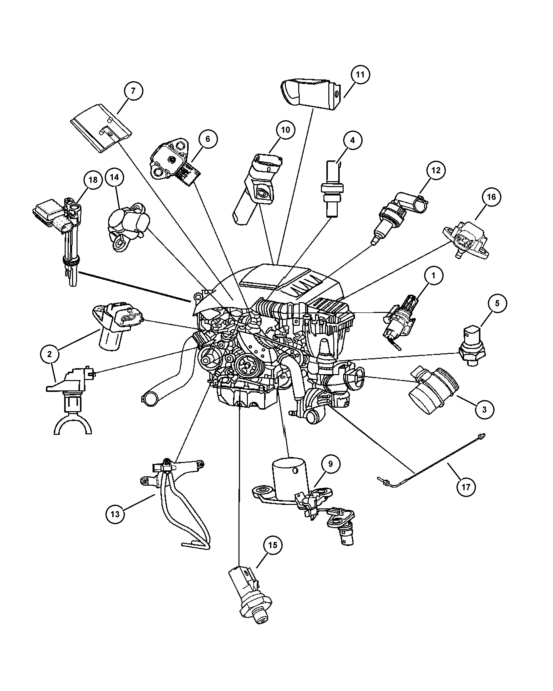 Chrysler 5175 762AA - Sensor, crankshaft pulse parts5.com