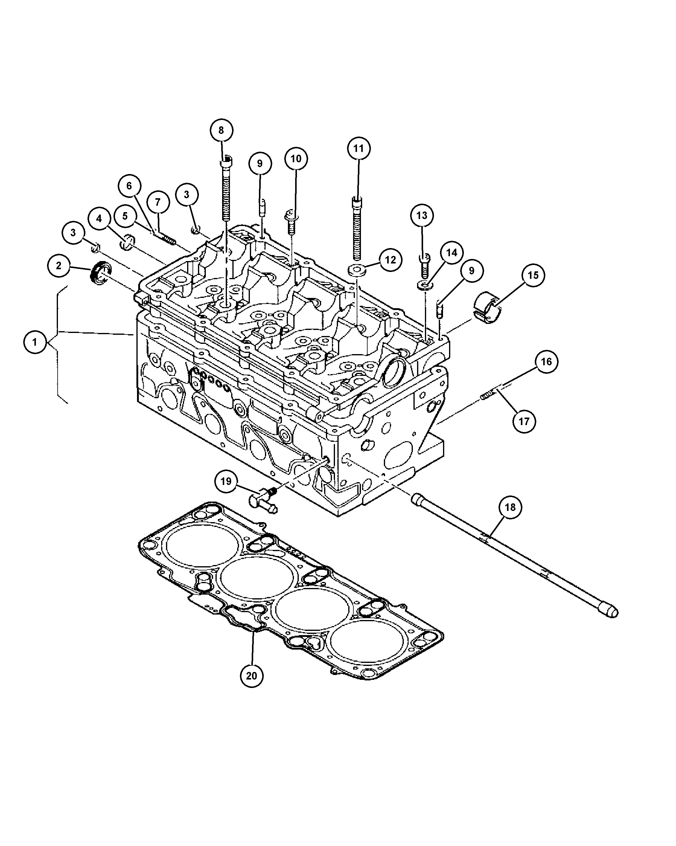 Dodge 68033 094AA - Gasket, cylinder head parts5.com