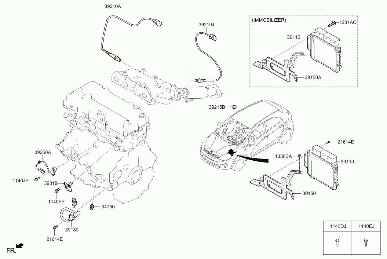 Hyundai 39210 2B310 - Lamda-sonda parts5.com