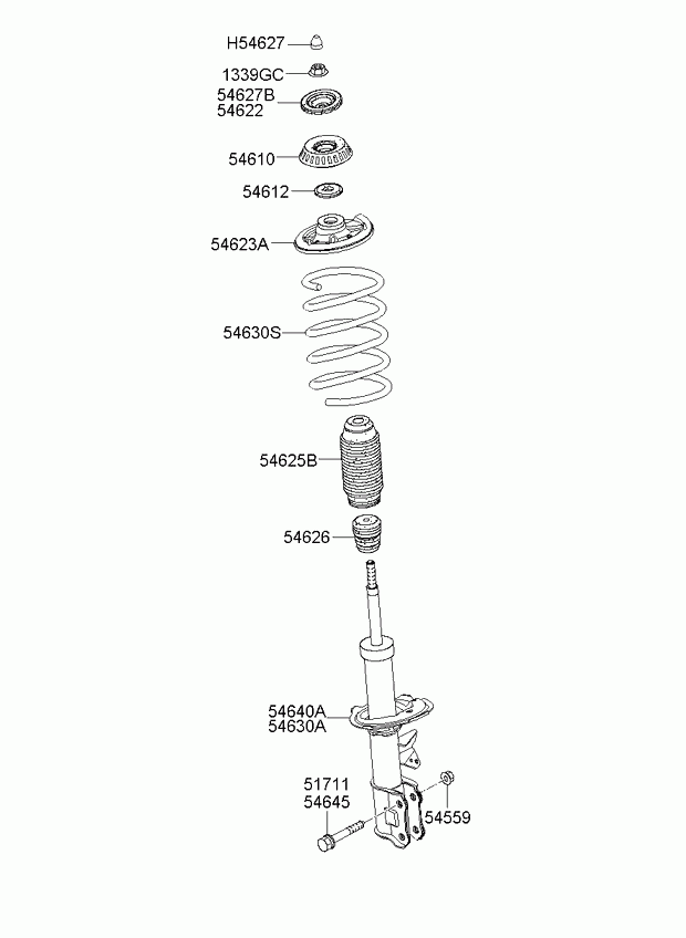 Hyundai 54626-07100 - Juego de guardapolvos, amortiguador parts5.com