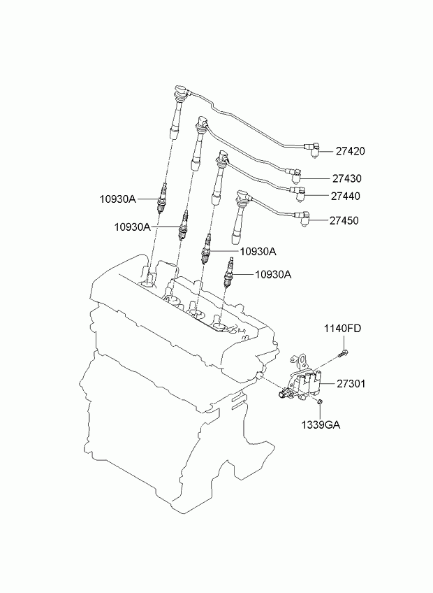 KIA 18823111012 - Zündkerze parts5.com