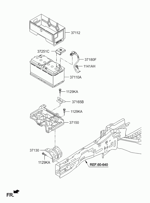 KIA 37110C5902 - Стартов акумулатор parts5.com