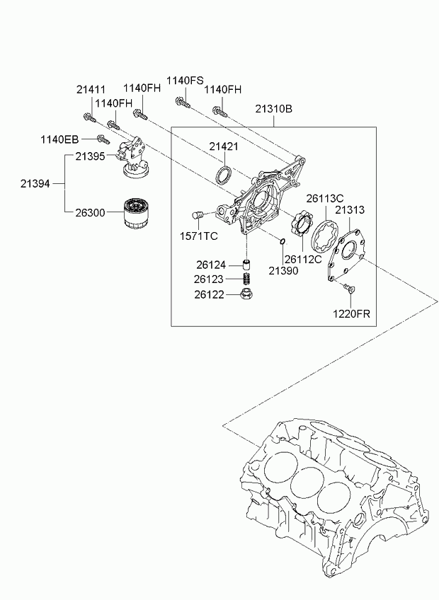 Hyundai 263003E010 - Filtr oleju parts5.com