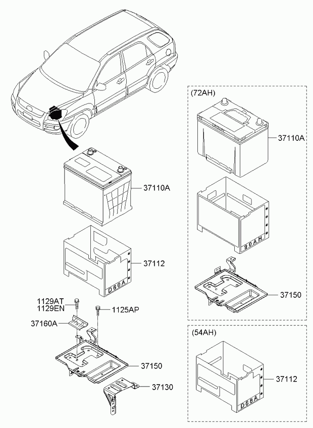 Hyundai 371101F600 - Batterie de démarrage parts5.com