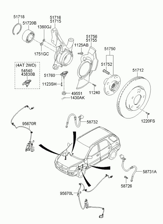 Hyundai 51712 0Z000 - Brake Disc parts5.com