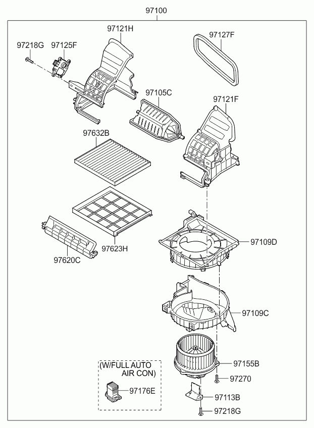 KIA 97133-4L000 - Szűrő, utastér levegő parts5.com